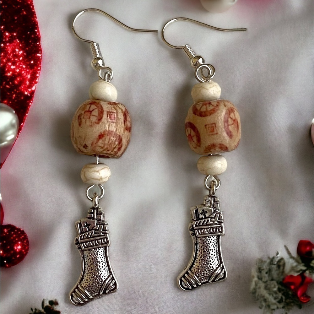 Christmas Earrings-stockings